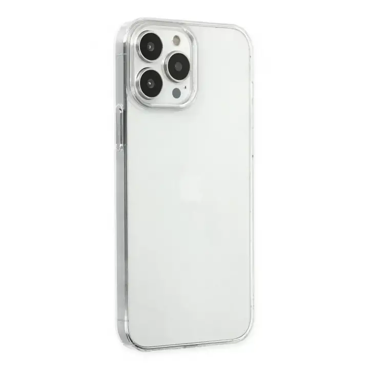 Newface iPhone 13 Pro Max Kılıf Pc Sert Şeffaf Kapak - Şeffaf