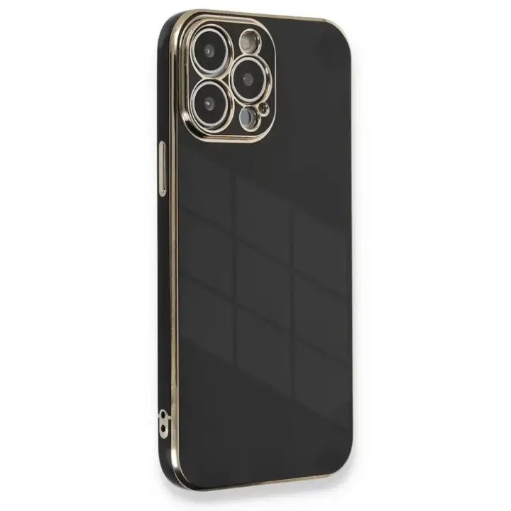 Newface iPhone 13 Pro Max Kılıf Volet Silikon - Siyah