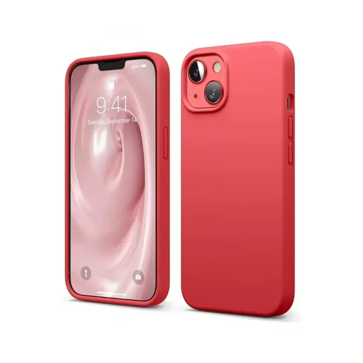 Newface Apple iPhone 14 Kılıf First Silikon - Kırmızı