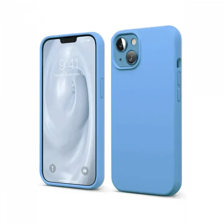 Newface iPhone 14 Kılıf First Silikon - Mavi