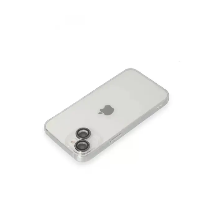 Newface Apple iPhone 14 Kılıf Luko Lens Silikon - Siyah