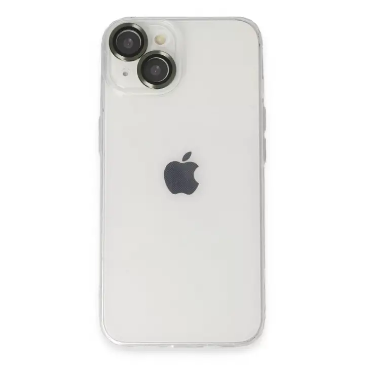 Newface Apple iPhone 14 Kılıf Luko Lens Silikon - Yeşil