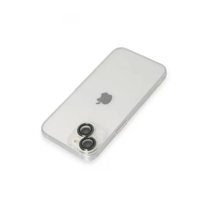 Newface Apple iPhone 14 Kılıf Luko Lens Silikon - Yeşil