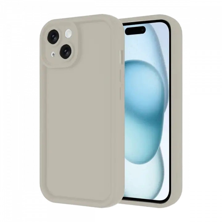 Newface iPhone 14 Kılıf Viera Silikon - Krem