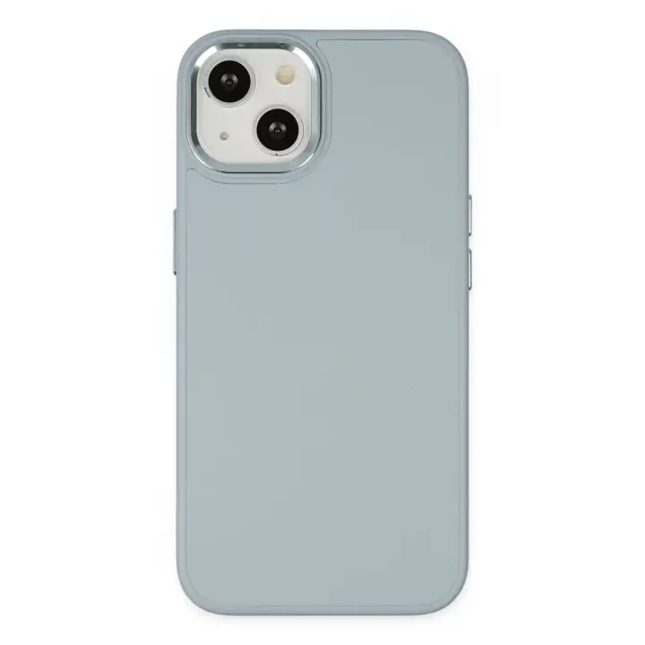 Newface Apple iPhone 14 Plus Kılıf Asya Deri Silikon - Sierra Blue