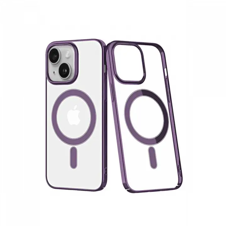 Newface iPhone 14 Plus Kılıf Element Magneticsafe Sert Kapak - Mor