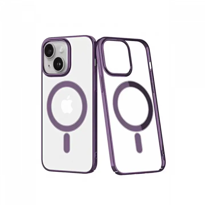 Newface Apple iPhone 14 Plus Kılıf Element Magneticsafe Sert Kapak - Mor