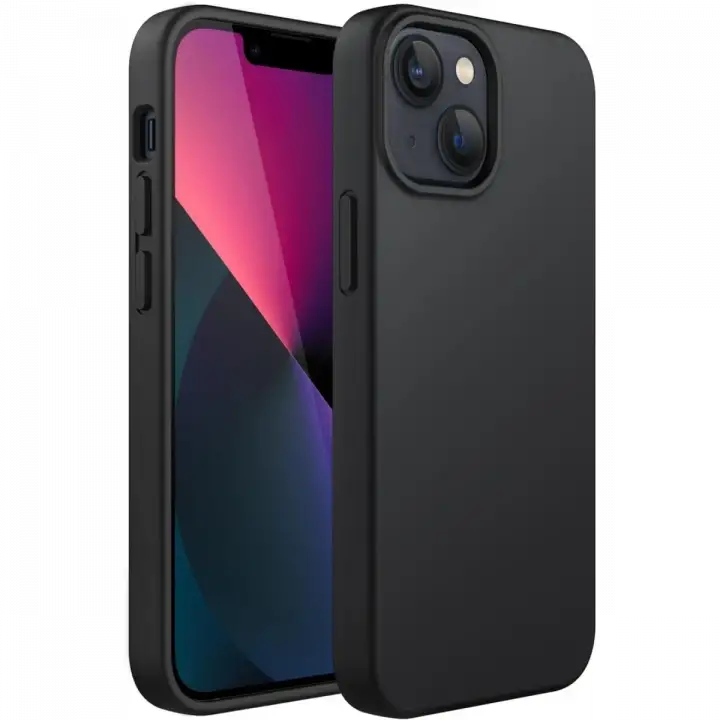 Newface iPhone 14 Plus Kılıf First Silikon - Siyah