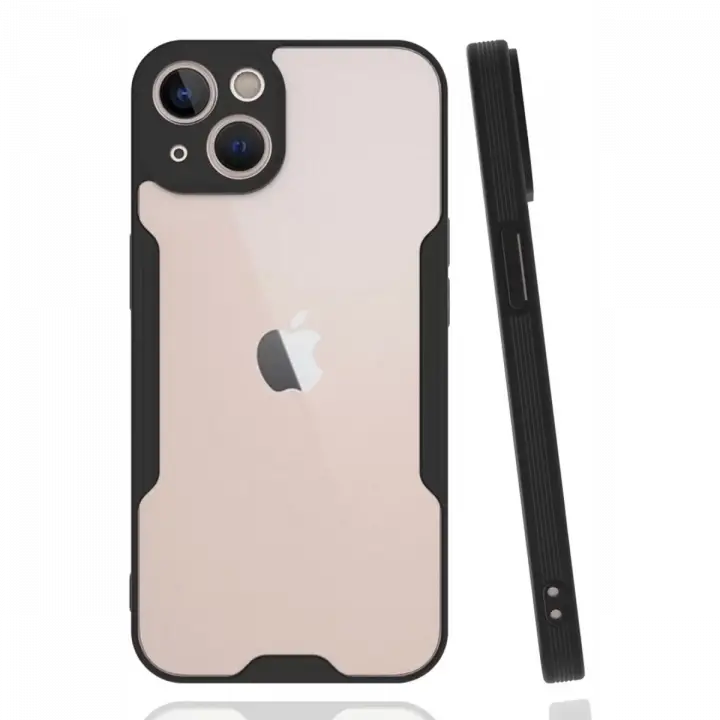 Newface Apple iPhone 14 Plus Kılıf Platin Silikon - Siyah