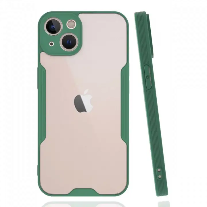 Newface Apple iPhone 14 Plus Kılıf Platin Silikon - Yeşil