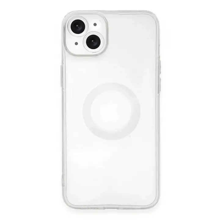 Newface Apple iPhone 14 Plus Kılıf Santa Lens Silikon - Şeffaf