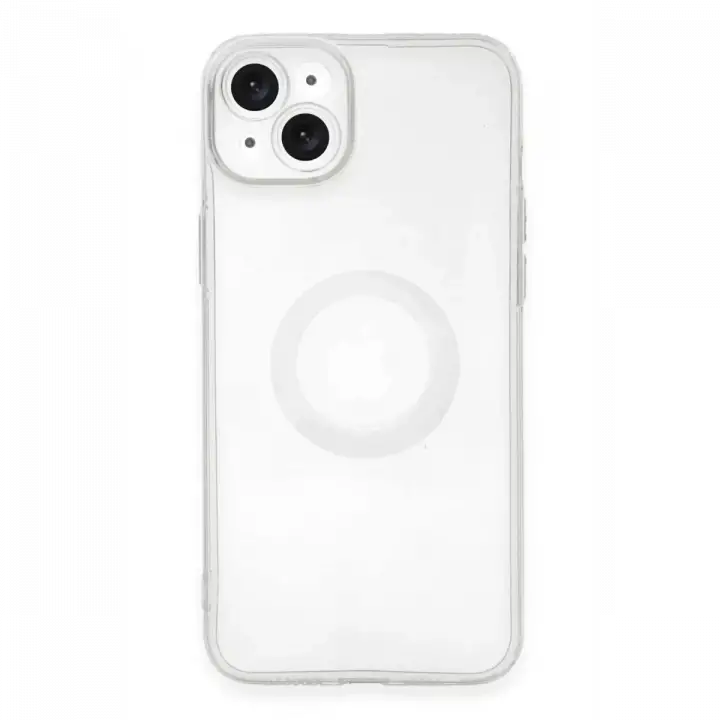 Newface Apple iPhone 14 Plus Kılıf Santa Lens Silikon - Şeffaf