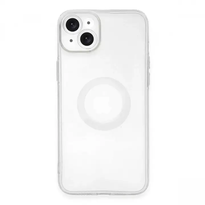 Newface Apple iPhone 14 Plus Kılıf Santa Lens Silikon - Şeffaf