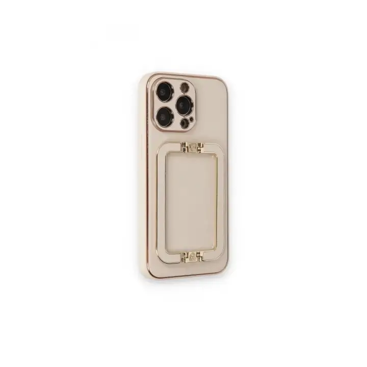 Newface Apple iPhone 14 Pro Kılıf Coco Elit Kapak - Gold