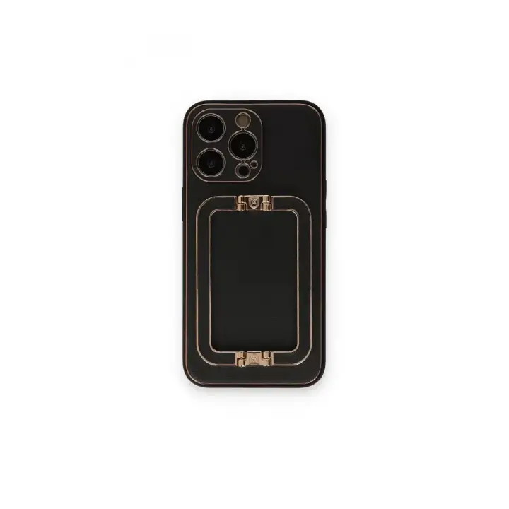 Newface Apple iPhone 14 Pro Kılıf Coco Elit Kapak - Siyah