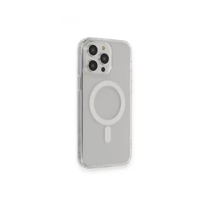 Newface iPhone 14 Pro Kılıf Matte Şeffaf Magneticsafe - Şeffaf