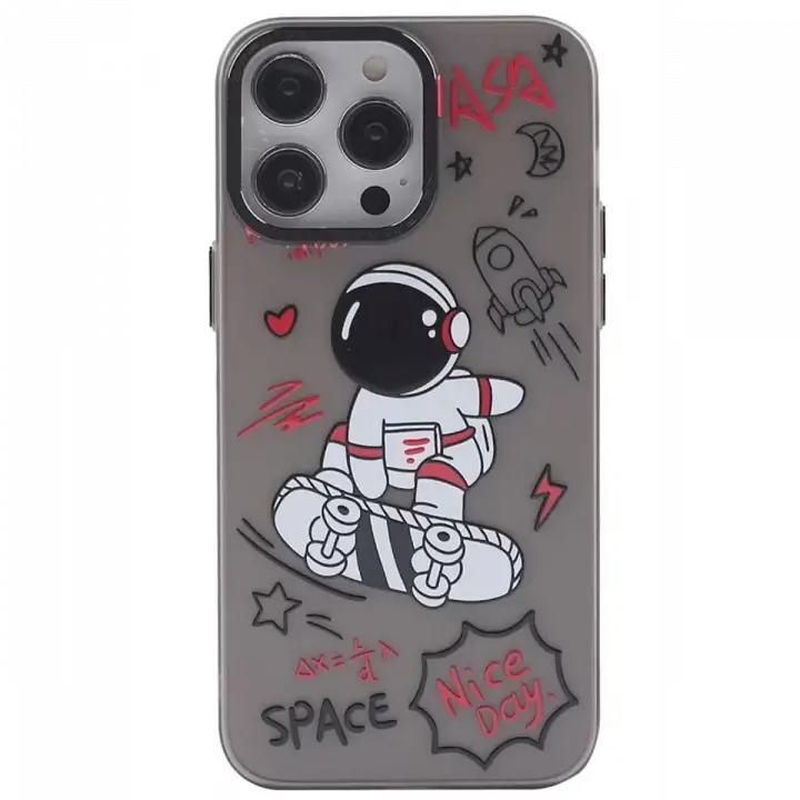 Newface Apple iPhone 14 Pro Kılıf Prada Desenli Kapak - Prada Siyah - 1