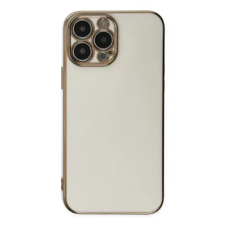 Newface Apple iPhone 14 Pro Kılıf Volet Silikon - Beyaz