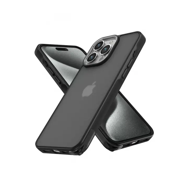 Newface Apple iPhone 14 Pro Max Kılıf Elegant Kapak - Siyah