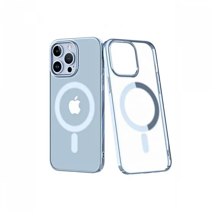 Newface iPhone 14 Pro Max Kılıf Element Magneticsafe Sert Kapak - Sierra Blue