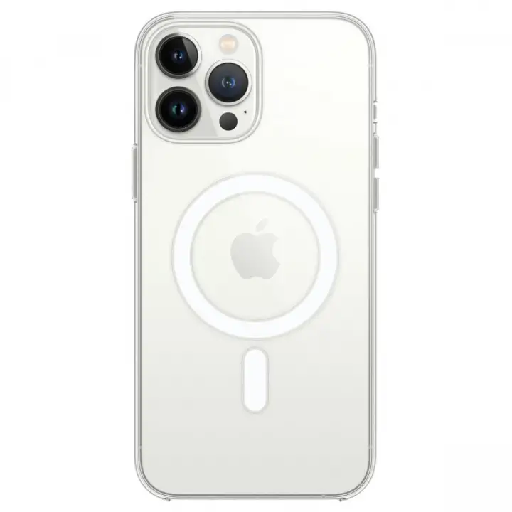 Newface iPhone 14 Pro Max Kılıf Magneticsafe Şeffaf Silikon - Şeffaf