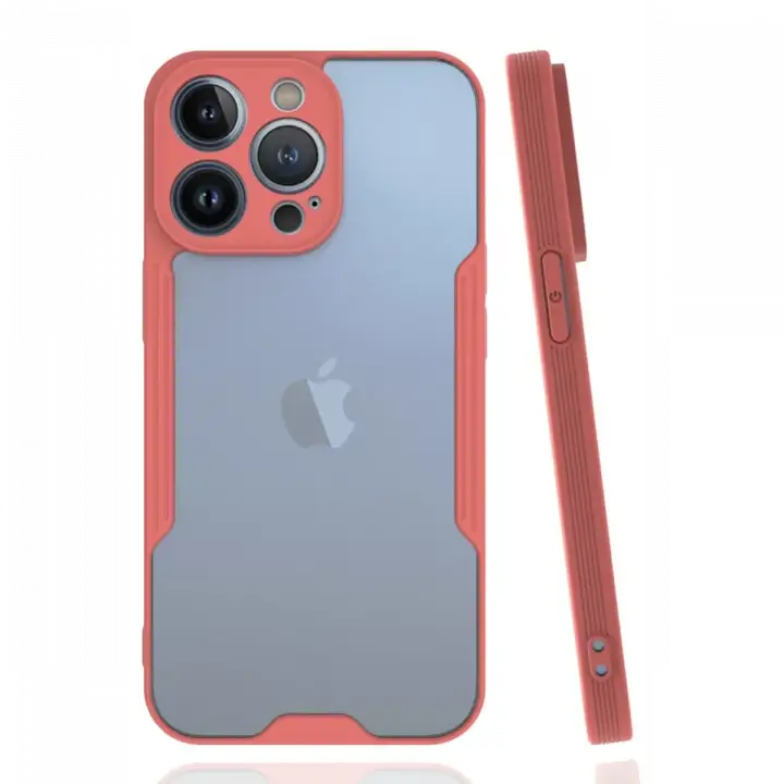 Newface iPhone 14 Pro Max Kılıf Platin Silikon - Pembe