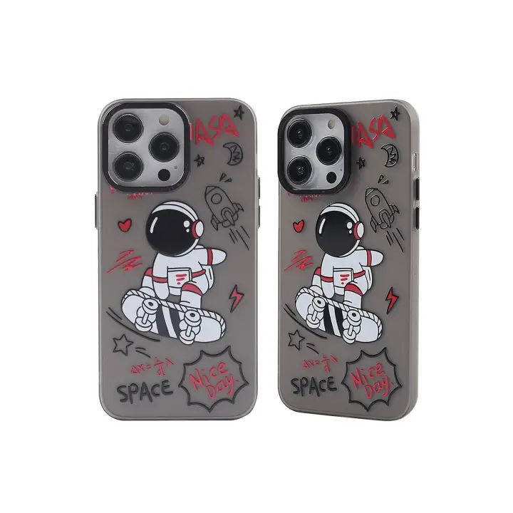 Newface iPhone 14 Pro Max Kılıf Prada Desenli Kapak - Prada Siyah - 1