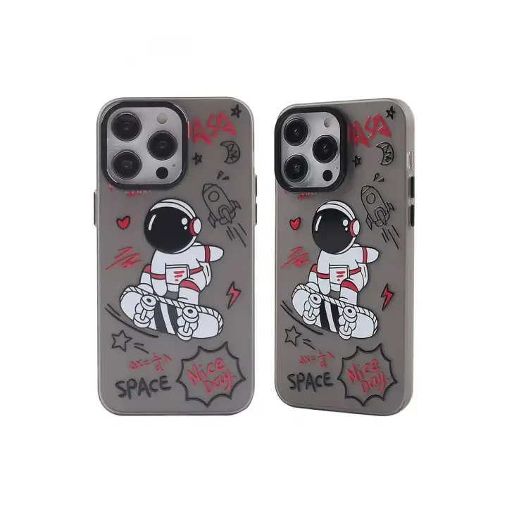 Newface Apple iPhone 14 Pro Max Kılıf Prada Desenli Kapak - Prada Siyah - 1
