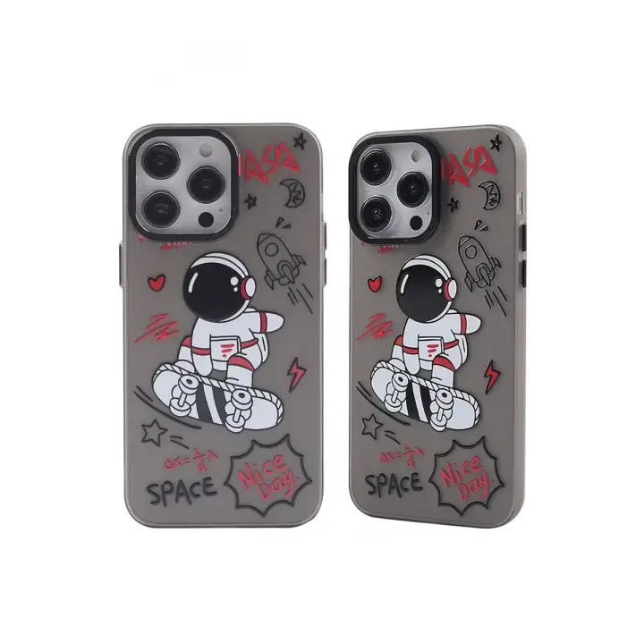 Newface iPhone 14 Pro Max Kılıf Prada Desenli Kapak - Prada Siyah - 1