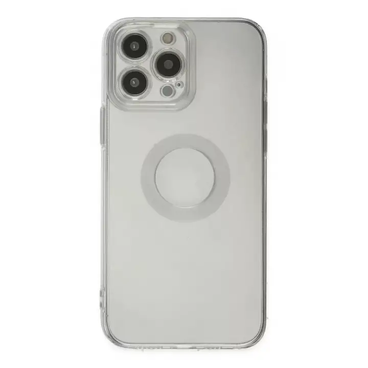 Newface Apple iPhone 14 Pro Max Kılıf Santa Lens Silikon - Şeffaf