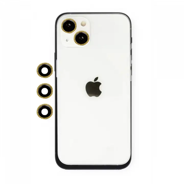 Newface Apple iPhone 14 Shine Kamera Lens - Gold