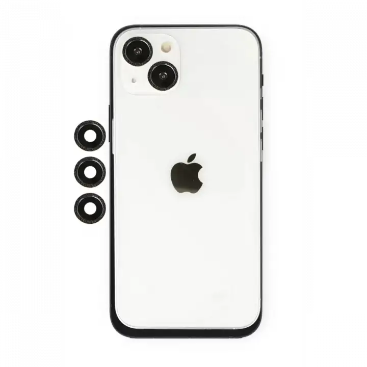 Newface Apple iPhone 14 Shine Kamera Lens - Siyah