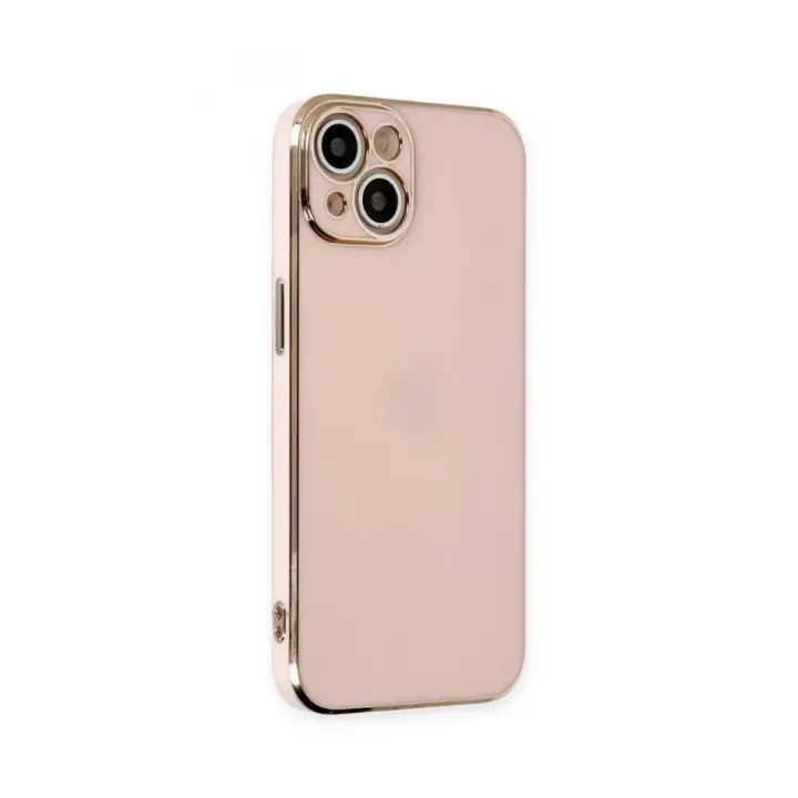 Newface Apple iPhone 15 Kılıf Volet Silikon - Pembe