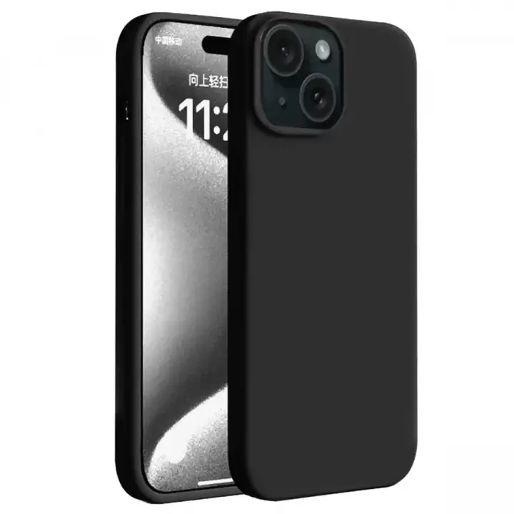 Newface Apple iPhone 15 Plus Kılıf First Silikon - Siyah