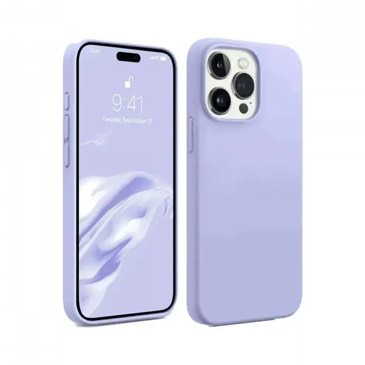 Newface Apple iPhone 15 Pro Kılıf First Silikon - Lila