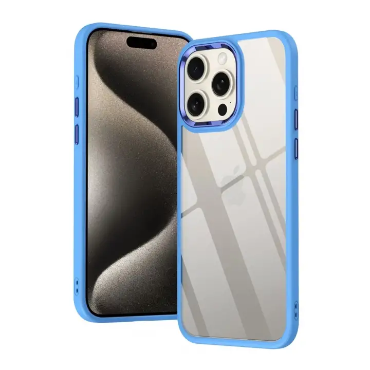 Newface Apple iPhone 15 Pro Kılıf Power Silikon - Mavi