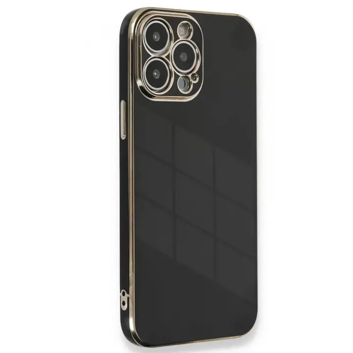 Newface Apple iPhone 15 Pro Kılıf Volet Silikon - Siyah
