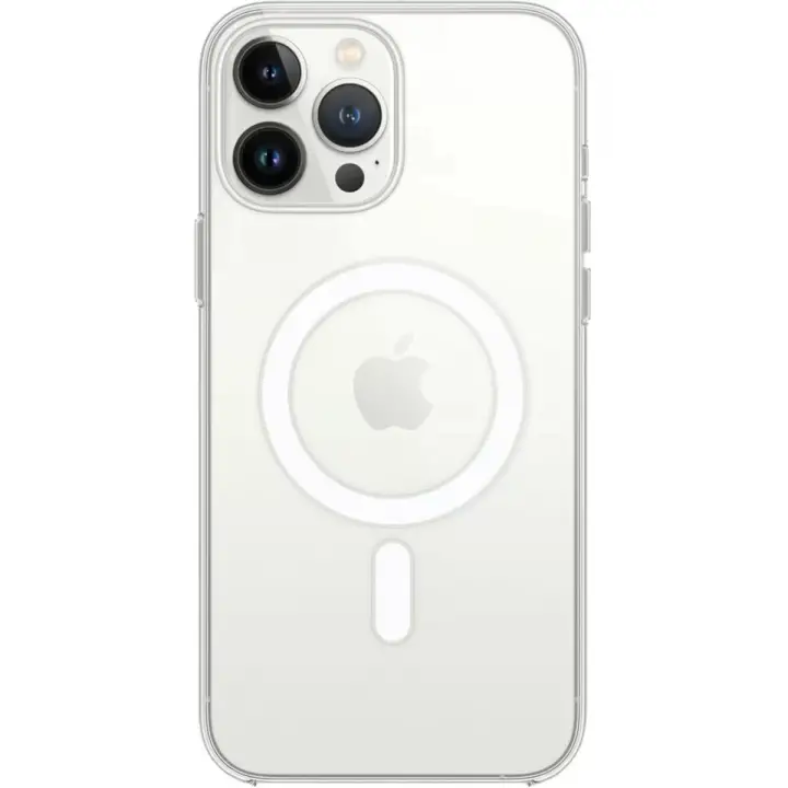 Newface Apple iPhone 15 Pro Max Kılıf Magneticsafe Şeffaf Silikon - Şeffaf