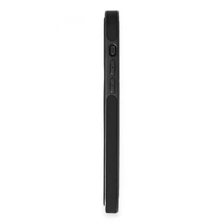 Newface Apple iPhone 15 Pro Max Kılıf Ozzi Magsafe Deri Kapak - Siyah