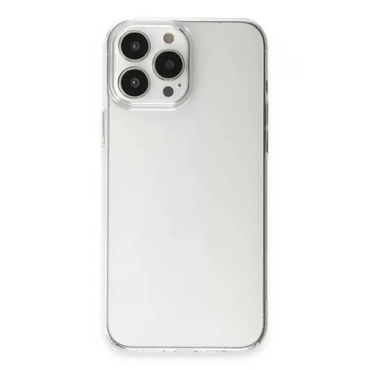 Newface Apple iPhone 15 Pro Max Kılıf Pc Sert Şeffaf Kapak - Şeffaf