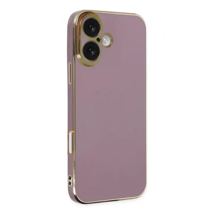 Newface Apple iPhone 16 Kılıf Volet Silikon - Mor