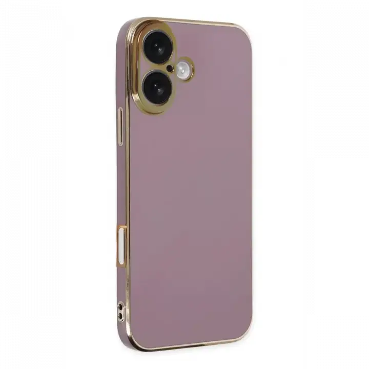 Newface Apple iPhone 16 Kılıf Volet Silikon - Mor