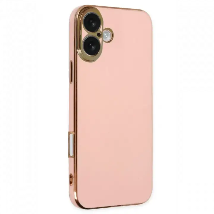 Newface Apple iPhone 16 Kılıf Volet Silikon - Pembe