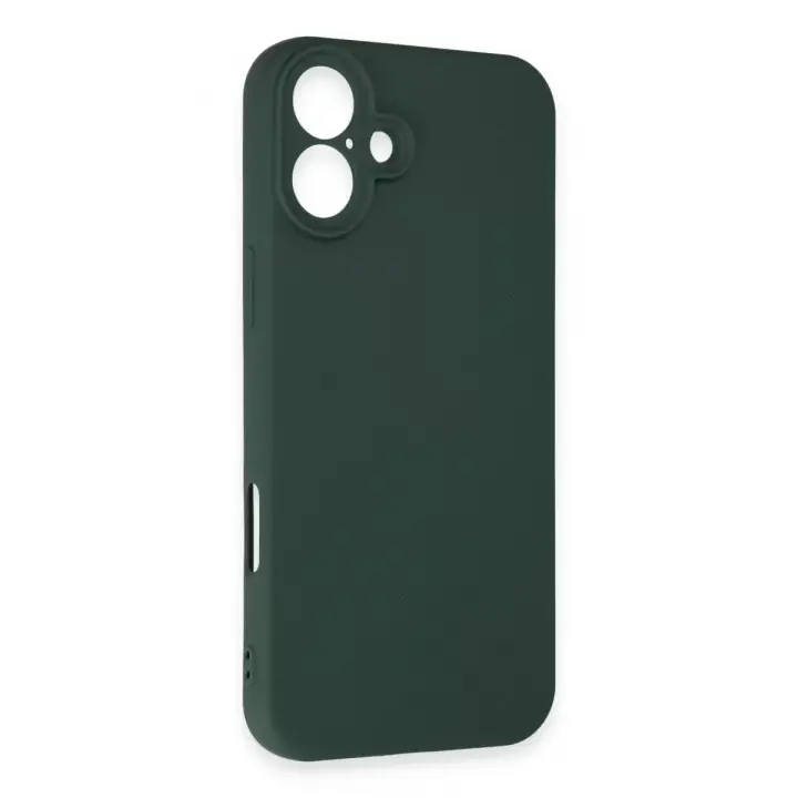 Newface Apple iPhone 16 Plus Kılıf First Silikon - Koyu Yeşil