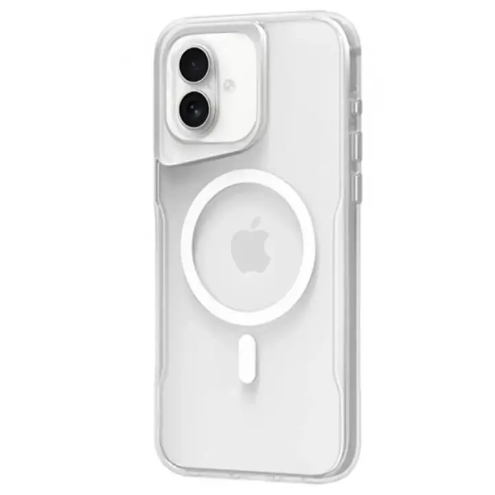 Newface Apple iPhone 16 Plus Kılıf PC Poso Magsafe Kapak - Şeffaf