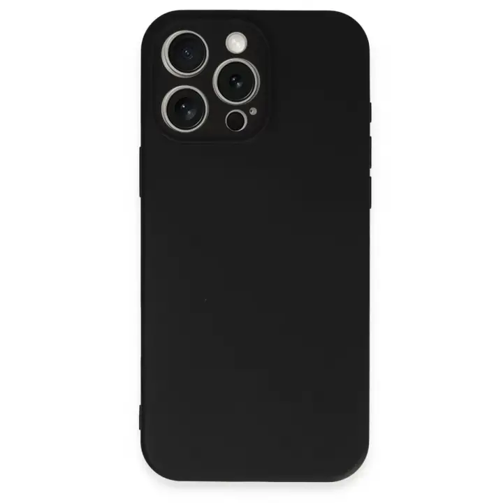 Newface Apple iPhone 16 Pro Kılıf First Silikon - Siyah