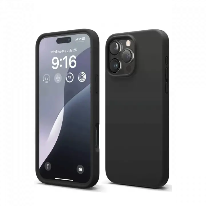 Newface Apple iPhone 16 Pro Max Kılıf First Silikon - Siyah