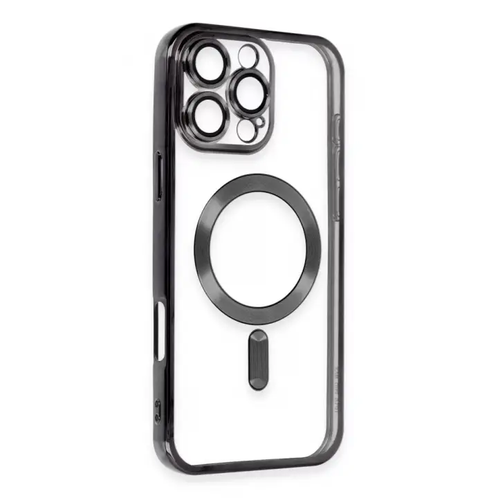 Newface Apple iPhone 16 Pro Max Kılıf Kross Magneticsafe Kapak - Siyah