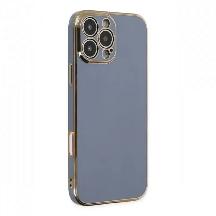 Newface Apple iPhone 16 Pro Max Kılıf Volet Silikon - Mavi