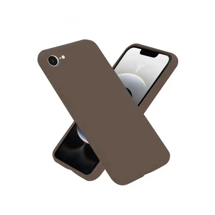 Newface iPhone 16E Kılıf First Silikon - Kahverengi